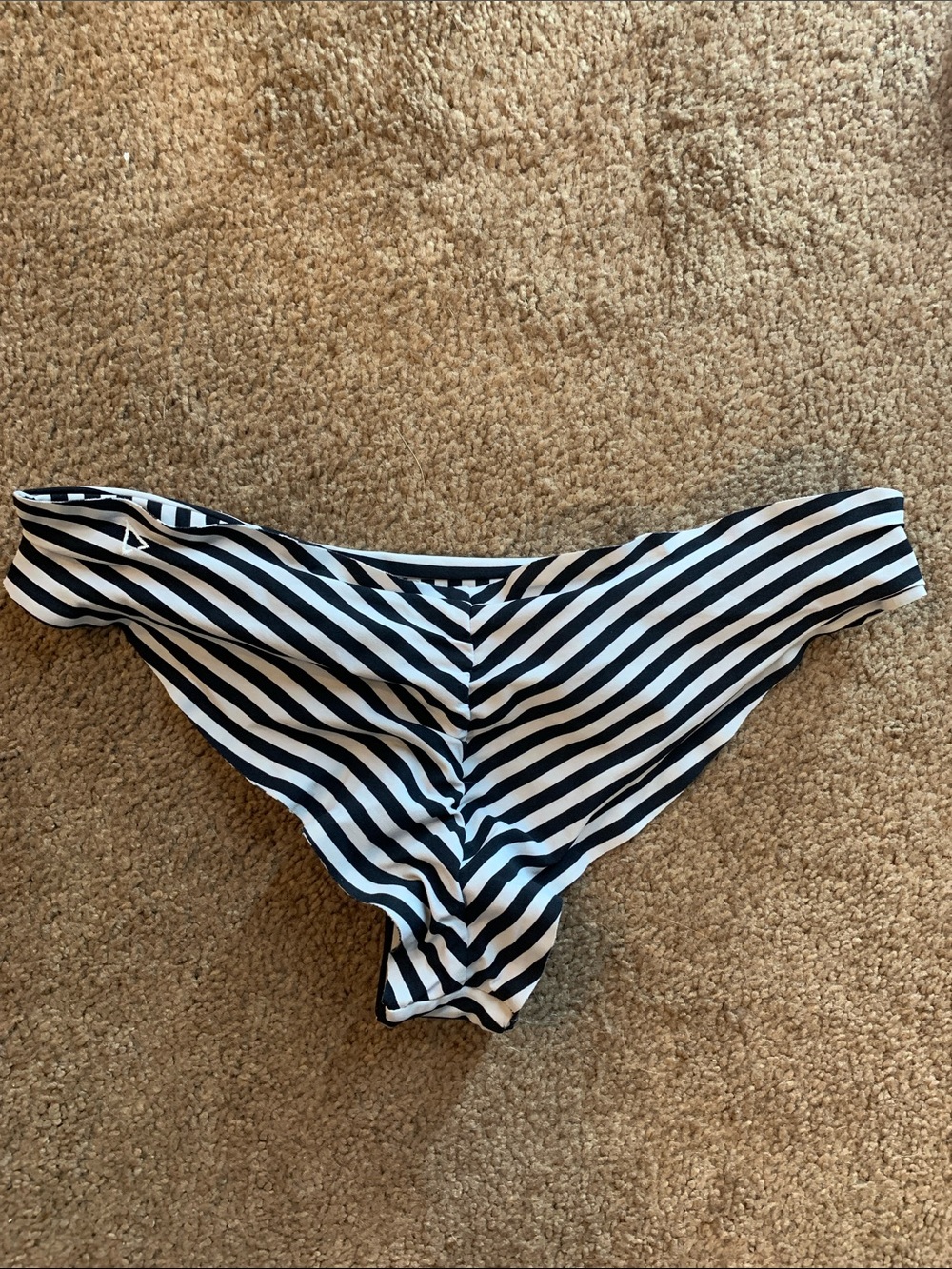Boys + Arrows Kiki Bikini Bottom Black and White Stripe in 1942